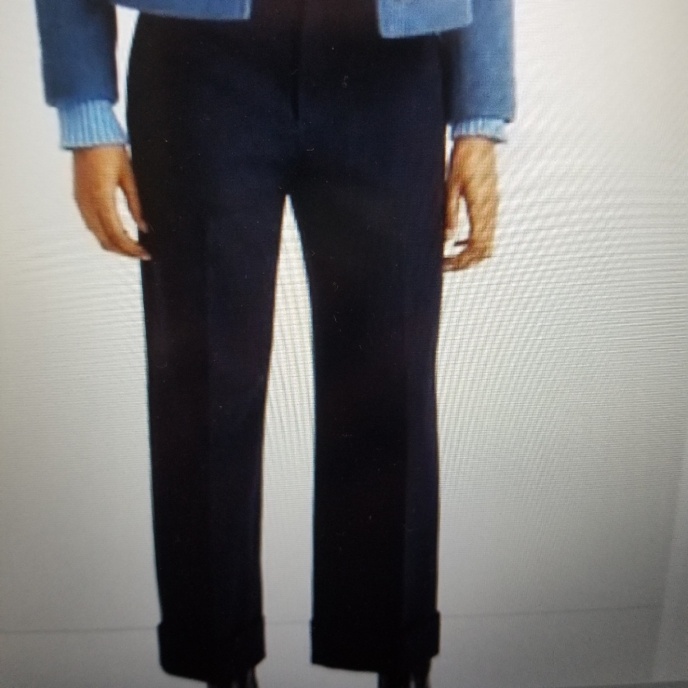 NWT Club Monaco Calvary Wide Leg Pant. Size 6 Navy Blue